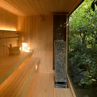 Sauna peribadi di penginapan gunung dengan pemandian terbuka "Yamafuji".