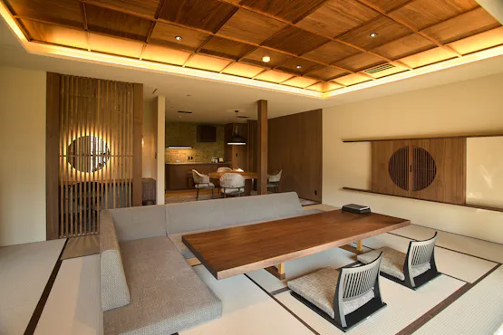 Bilik Khas Jepun-Barat dengan Onsen Terbuka "Suzumushi" dan "Yokobue"