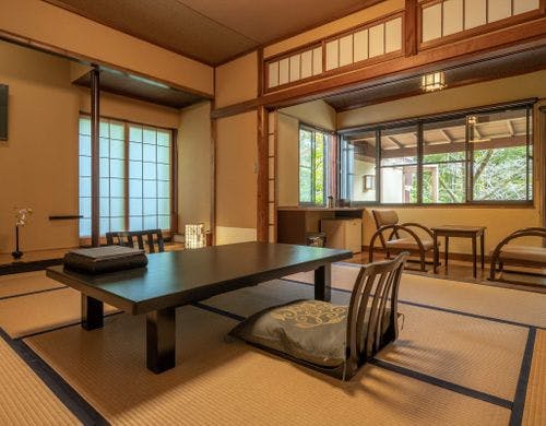 露天風呂付き和室 檜露天風呂