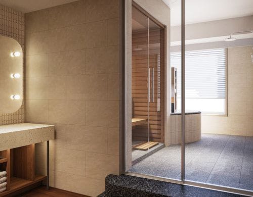 温度はリモコンで調整可能