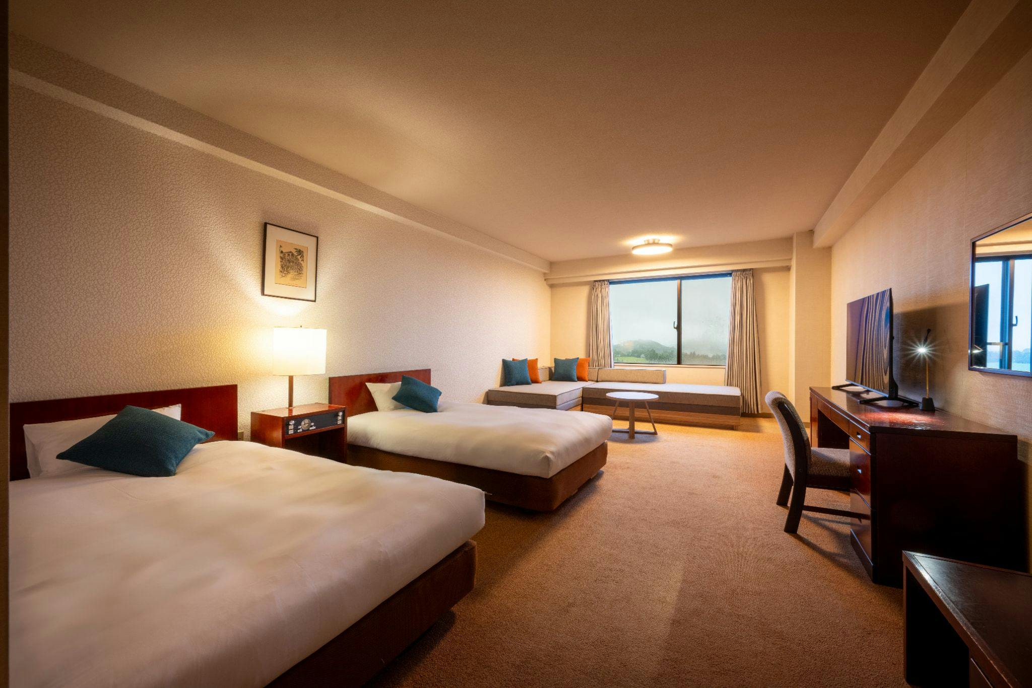 ห้องทวิน อาคารฝั่งตะวันตก ภายในห้องพัก