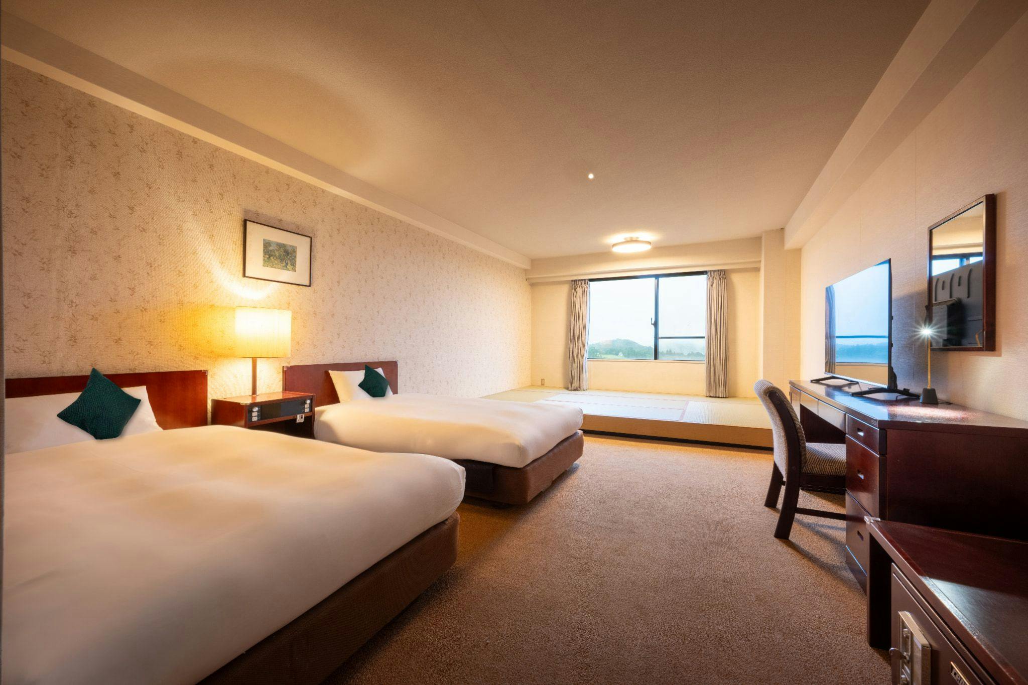 ห้องพักสไตล์ญี่ปุ่น-ตะวันตก อาคารฝั่งตะวันตก ภายในห้องพัก