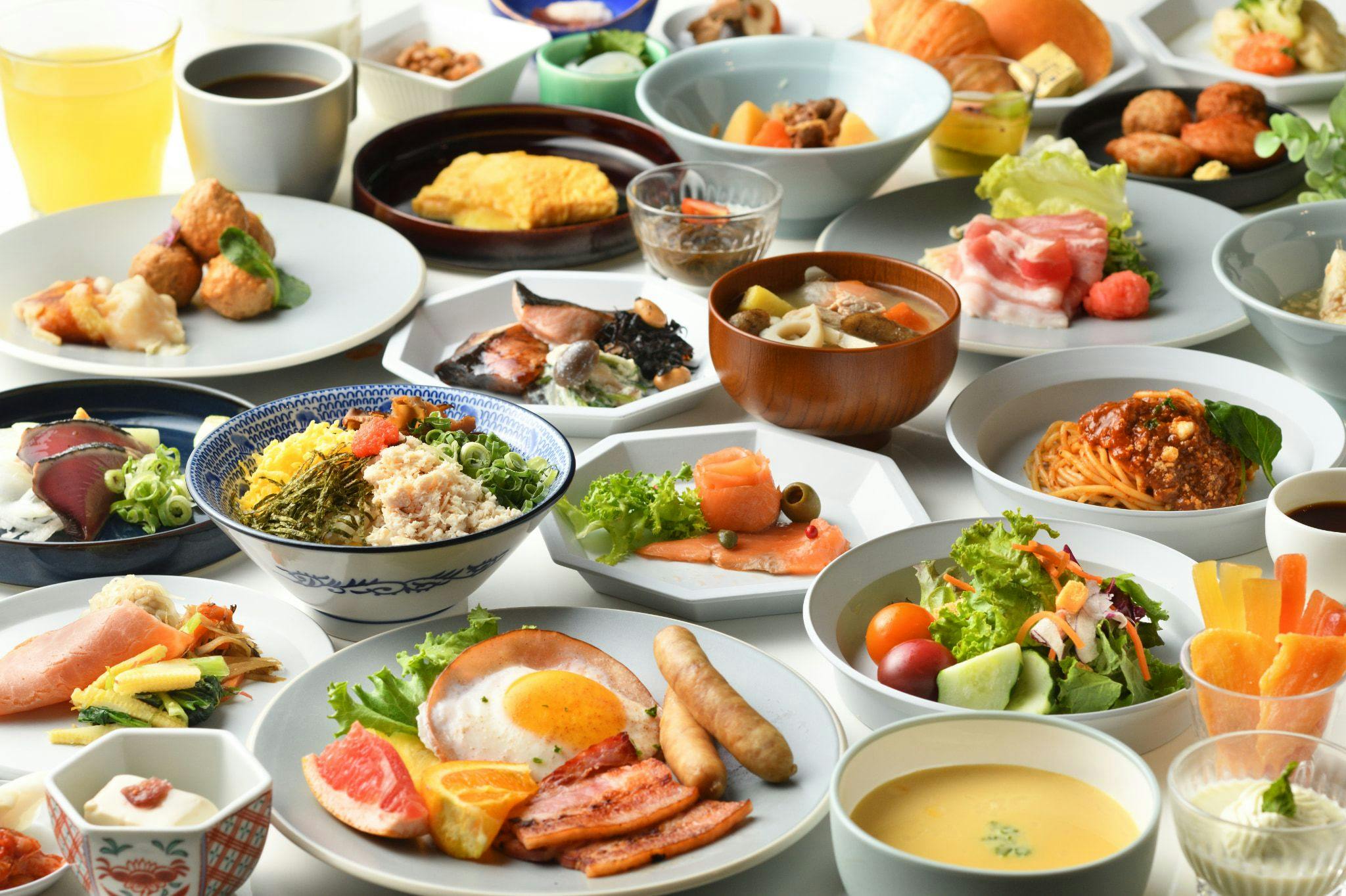朝食ビュッフェ一例