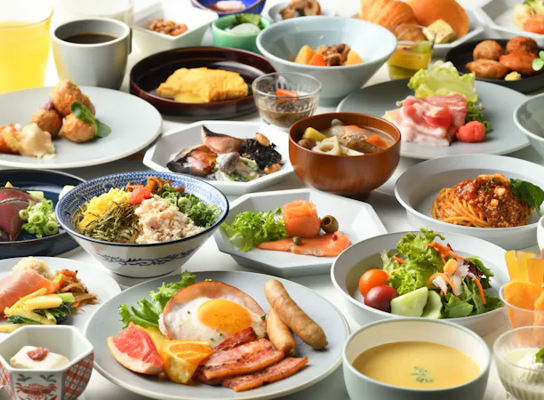 朝食ビュッフェ一例
