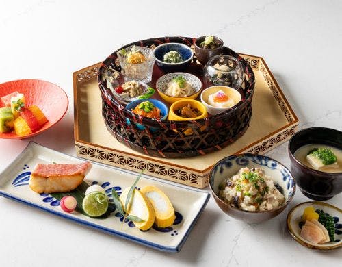 朝食ビュッフェ　和の魅力を切り取った一枚
