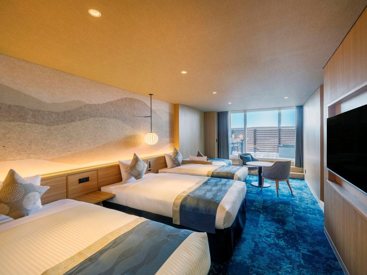 【Mata Air Panas Alami】Premium Four dengan Pemandian Terbuka