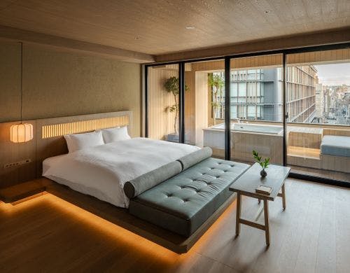 「芽」7F &「挽」9F ベッドと露天風呂