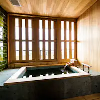 Kamar tamu Ruan dengan pemandian semi terbuka