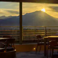 반케트 홀 오야마에서 바라본 아침노을