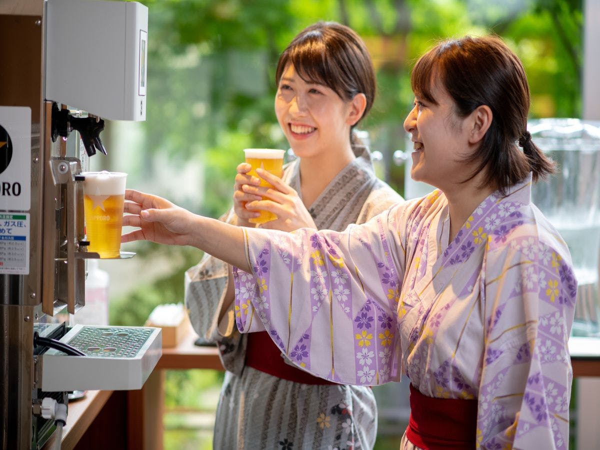 【湯上がり生ビール】