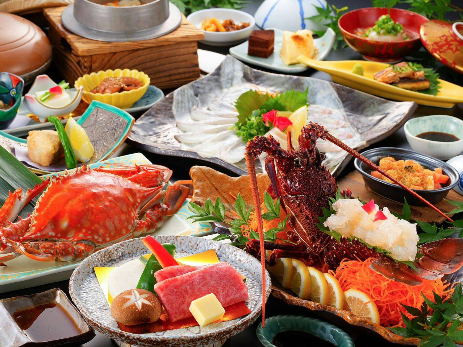 伊瀬エビ＆竹崎かに贅沢プラン／一例