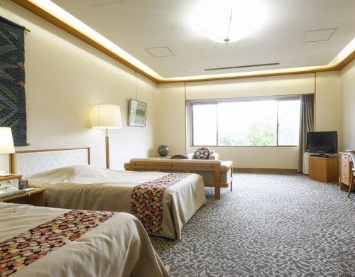 ＜禁煙＞庭園を望む最上階客室 洋室ツイン