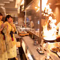 シェフの心意気を目の前で!