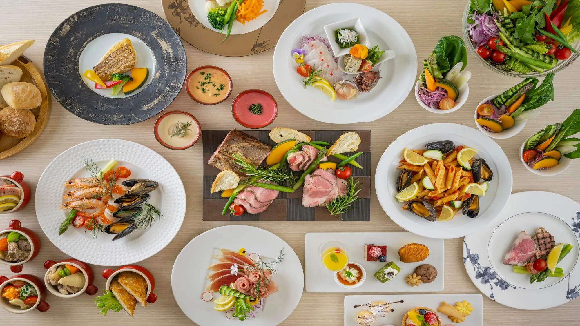 Chaharu - 【Basic Buffet】Indulge in local ingredients lavishly! Simple ...