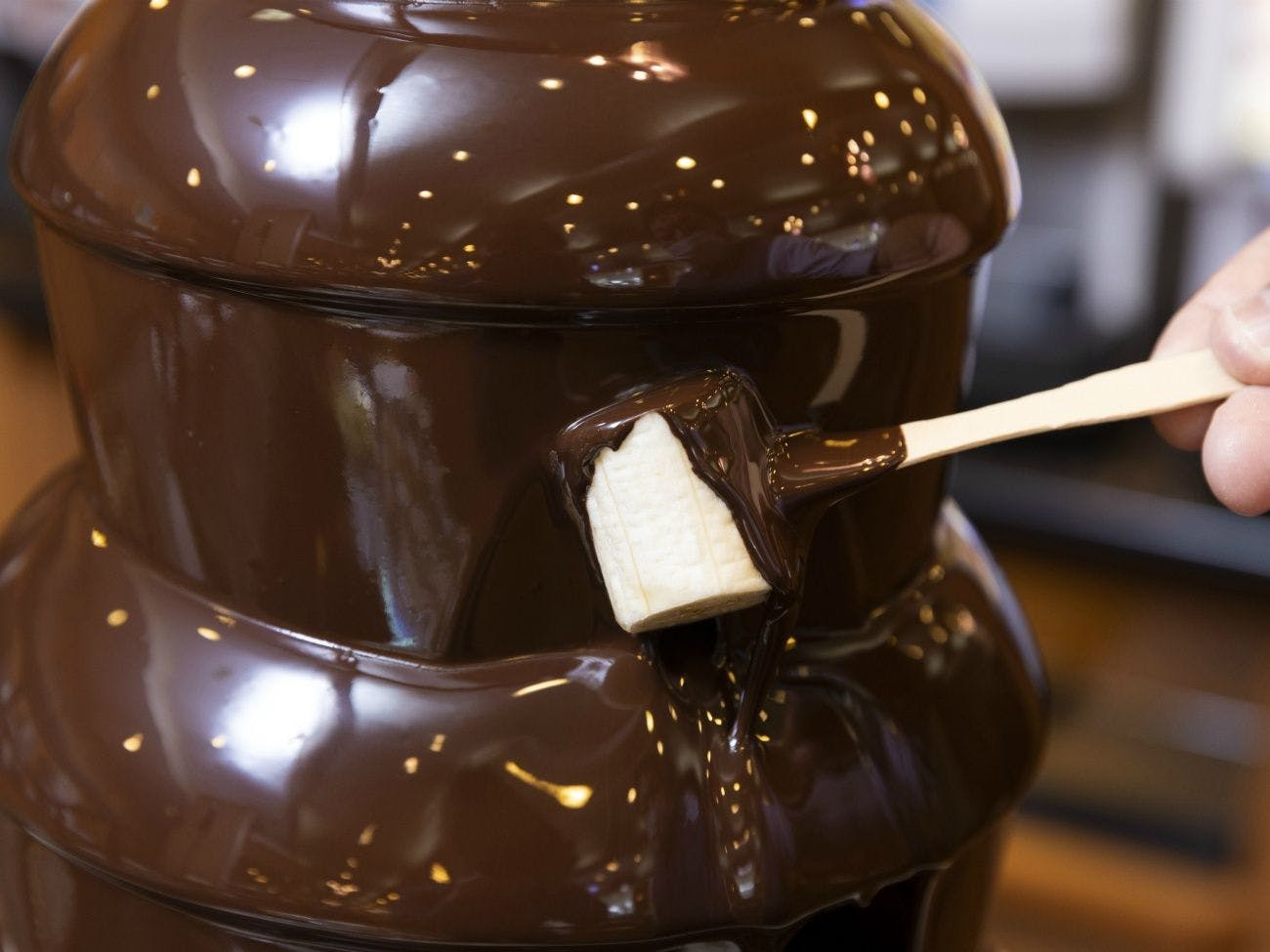 夕食ビュッフェ　チョコレートファウンテン