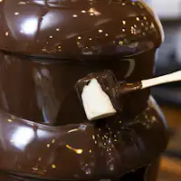 夕食ビュッフェ チョコレートファウンテン