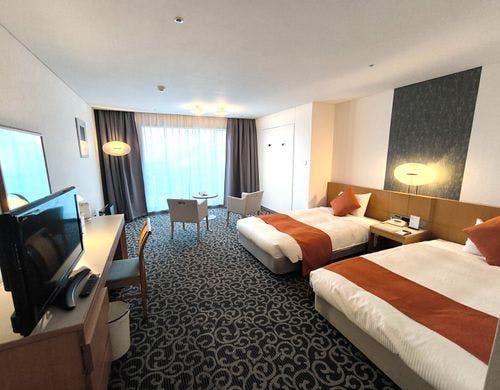 最上階・朝日側４階ツインルーム