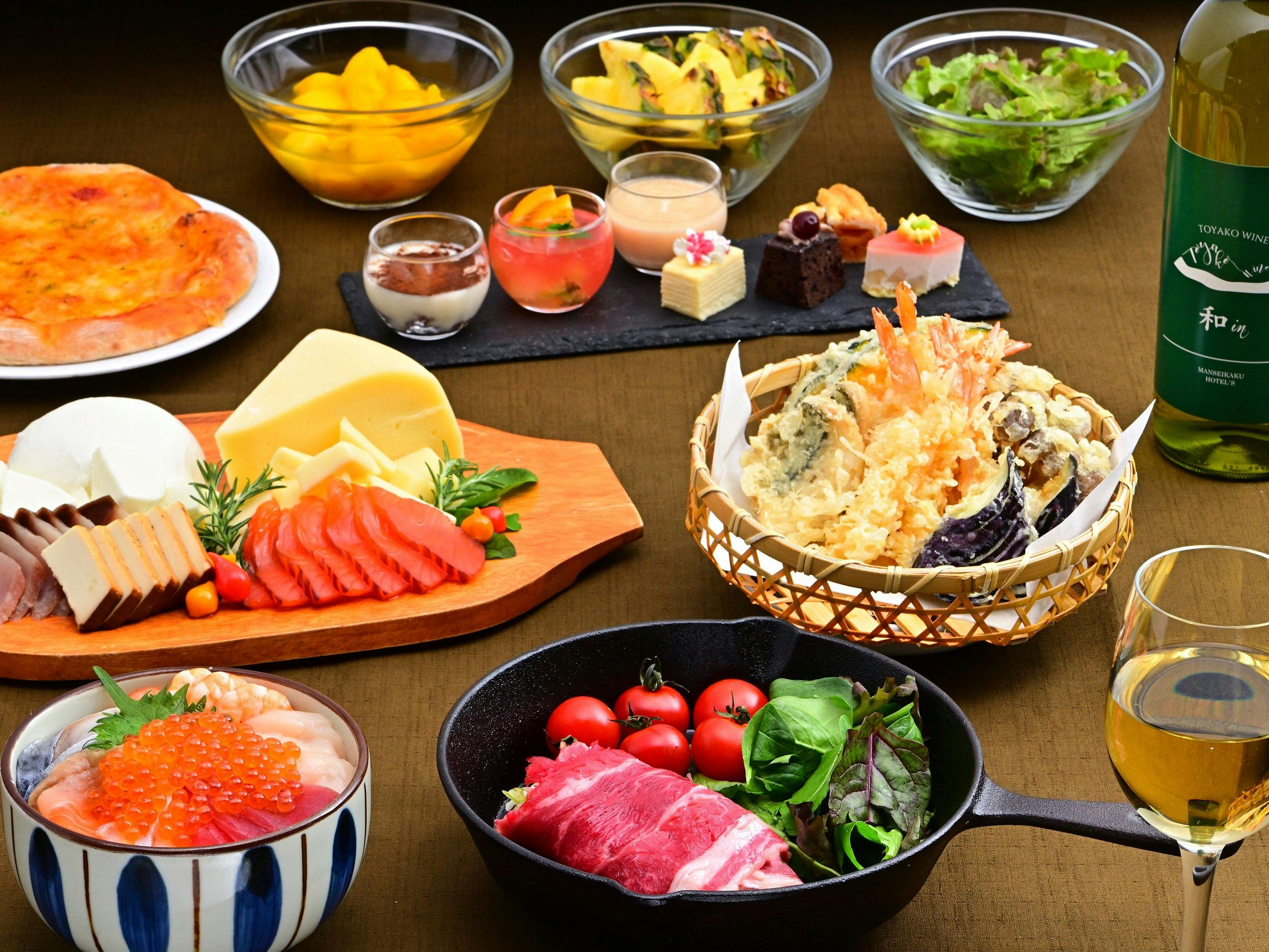 洞爺湖万世閣ホテルレイクサイドテラス - 【60分飲み放題付き】まずは