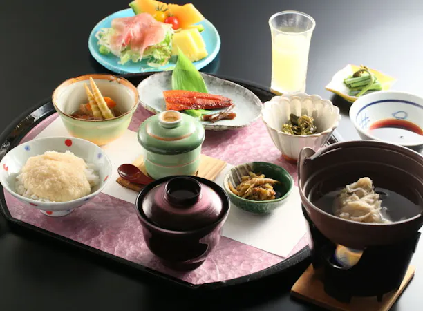 地元食材を使用したお腹にやさしい朝食