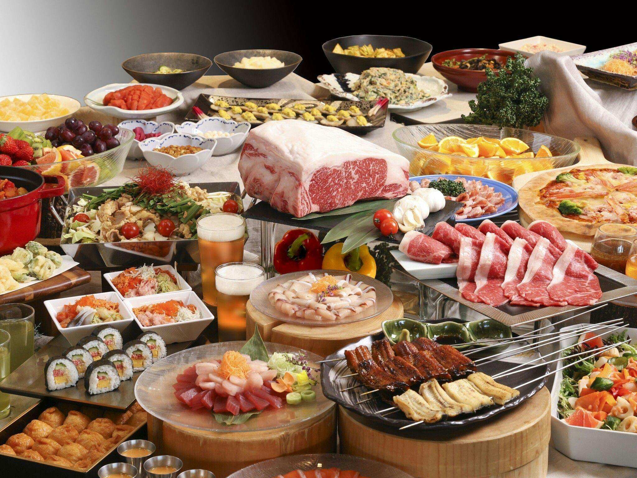 ■Makan Malam Prasmanan / Prasmanan Jepang, Barat, dan Cina