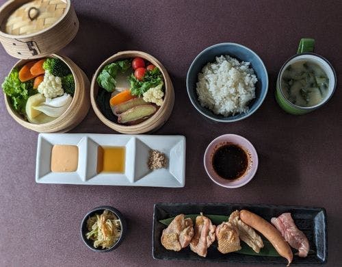 黒毛和牛の炭火焼き