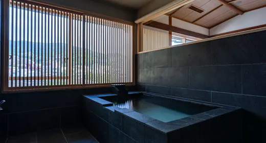 客室露天風呂(全室完備)