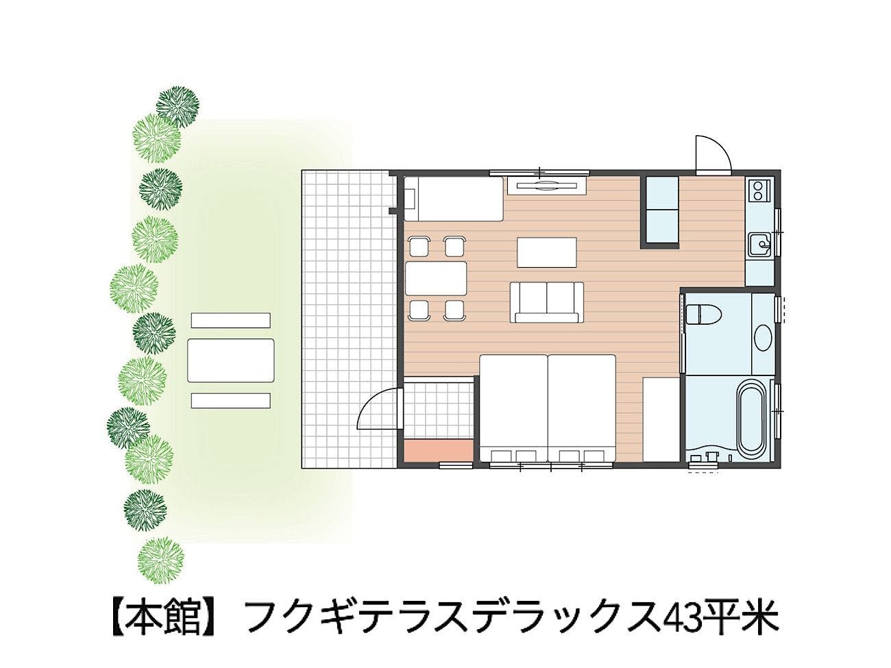 フクギテラスデラックス　ルームレイアウト