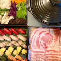 寿司/あぐー豚しゃぶしゃぶ鍋