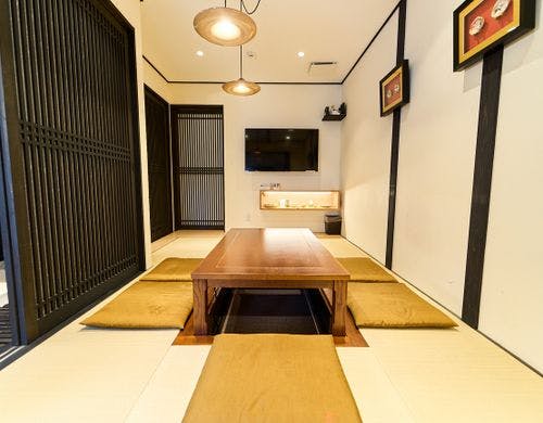 和モダンなリビングと掘りごたつ