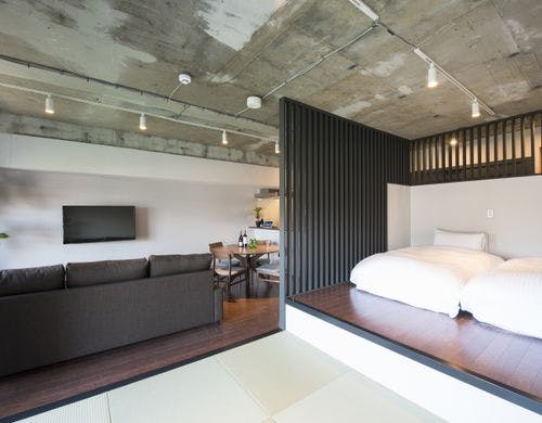 バスルームも広々