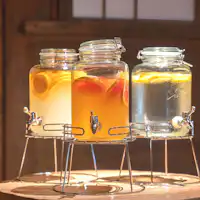 自家製ドリンクをチェックイン時にサービス