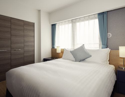 1ベッドルームアパートメント　寝室