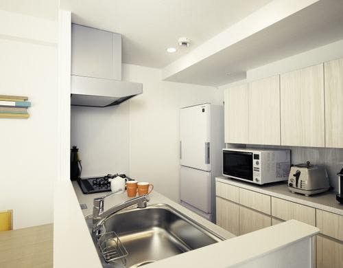 1ベッドルームアパートメント　キッチン