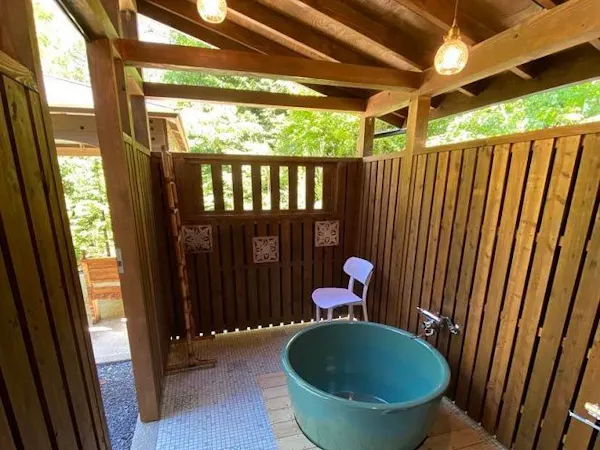 自然を感じる露天風呂が完成しました