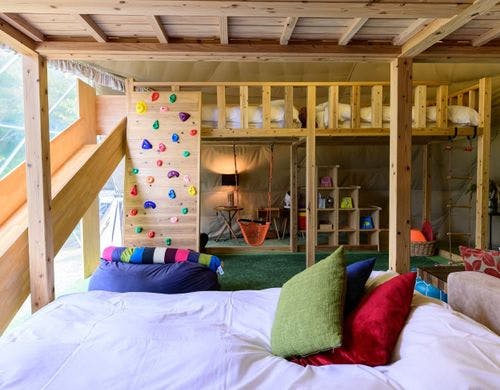 キッズパーク付きドームテント