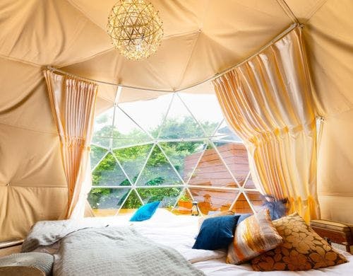 【最大4名】5Mドームテント露天風呂付