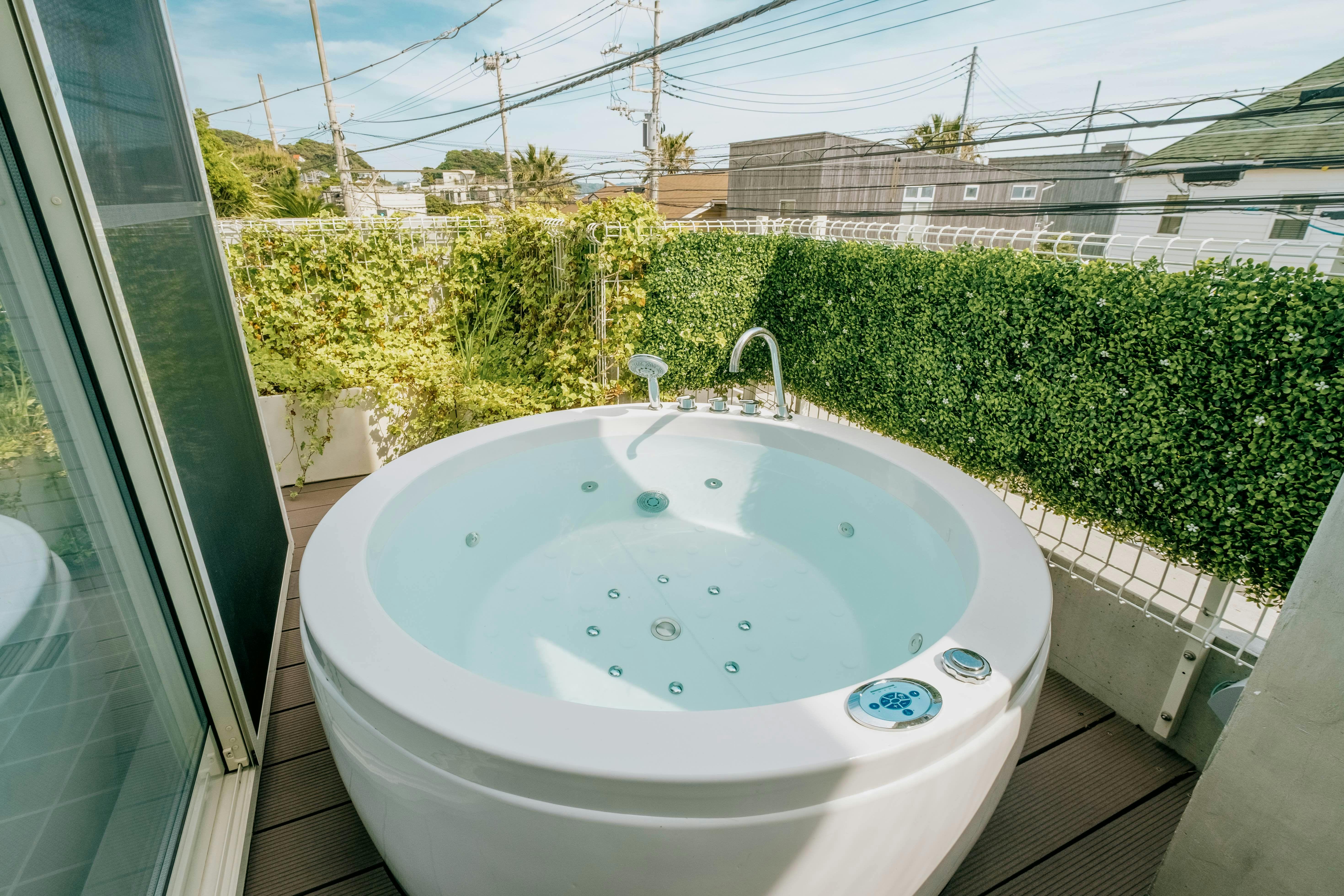 屋外ジャグジー