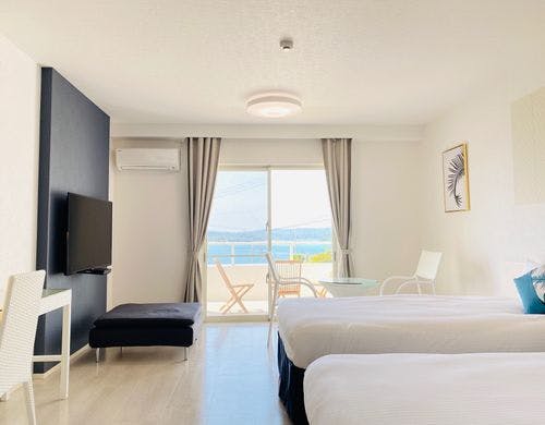 1階スーペリアツインのバルコニー