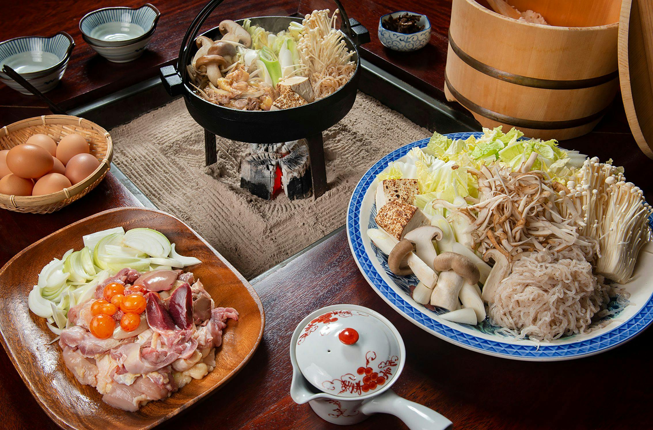 美山の特選地鶏すきやき