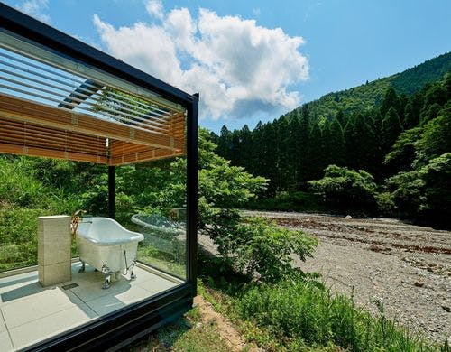 【別館リバーフロント】シースルー風呂