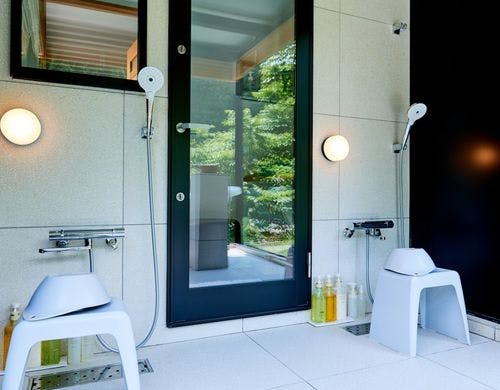 別館リバーフロント　シースルー風呂洗い場