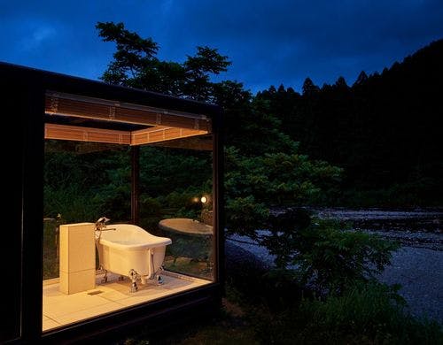 別館リバーフロント　シースルー風呂
