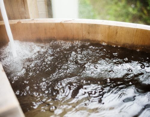 天然温泉の露天風呂