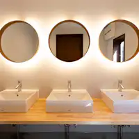 グランピング:共有パウダールーム