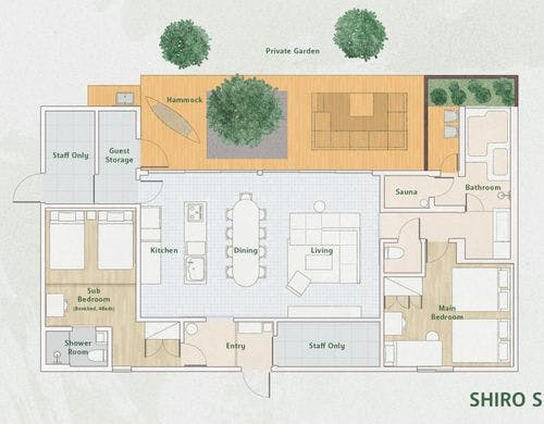 SHIRO SUITE フロアマップ