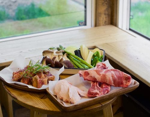 BBQディナーの食材例