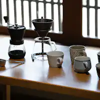 Enjoy our carefully selected coffee in the cup of your choice.