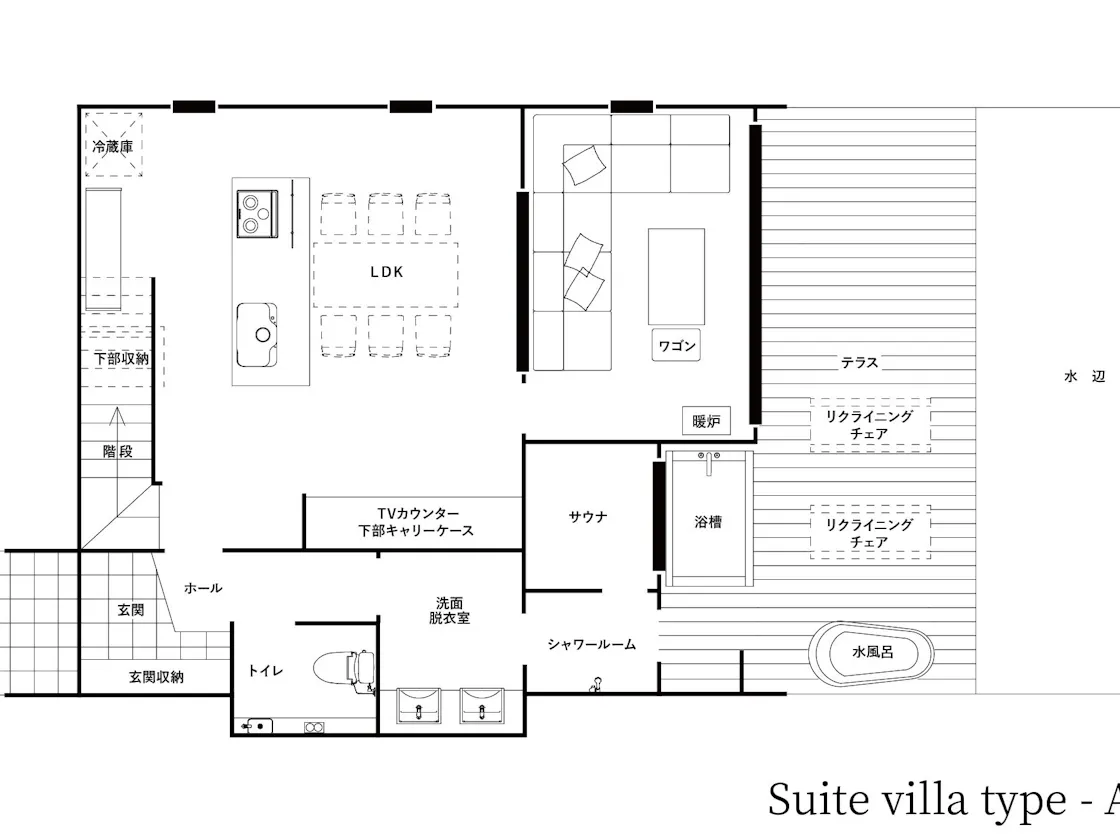 スイートヴィラ(A棟)1F間取り