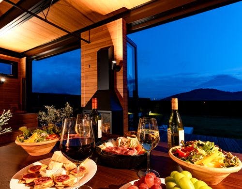 アウターリビングからの眺め