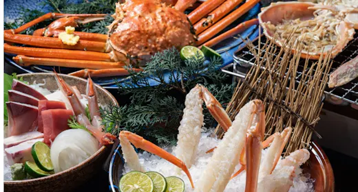 期間限定・2食付/福井の冬の贅を尽くした越前蟹フルコースと海景ジャグジーの貸別荘で過ごす極上バカンス